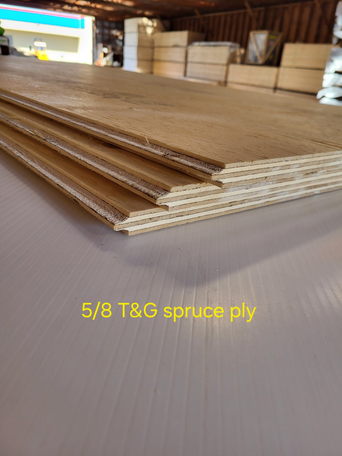 5/8X4X8 STANDARD T&G SPRUCE