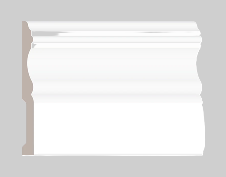 PVC BASEBOARD 8570-ZW 8' PC