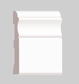 PVC BASEBOARD 8606-ZW 8' PC