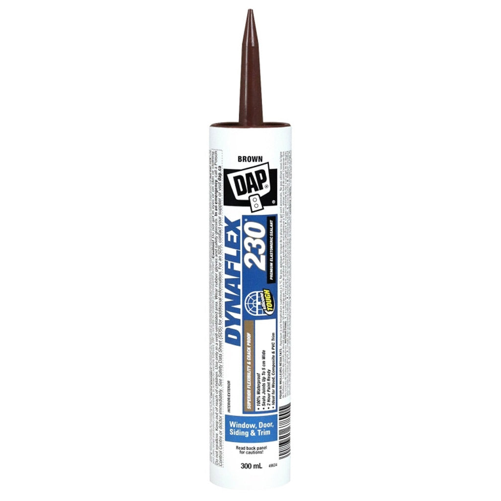 DAP DYNAFLEX 230 74096 Silicone Sealant, Brown, 300 mL Case
