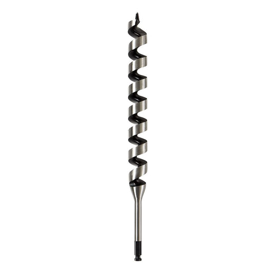 DeWALT DW1674 Auger Drill Bit, 1-1/4 in Dia, 6 in OAL, Hollow Center Flute, 7/16 in Dia Shank, Ball Groove Shank