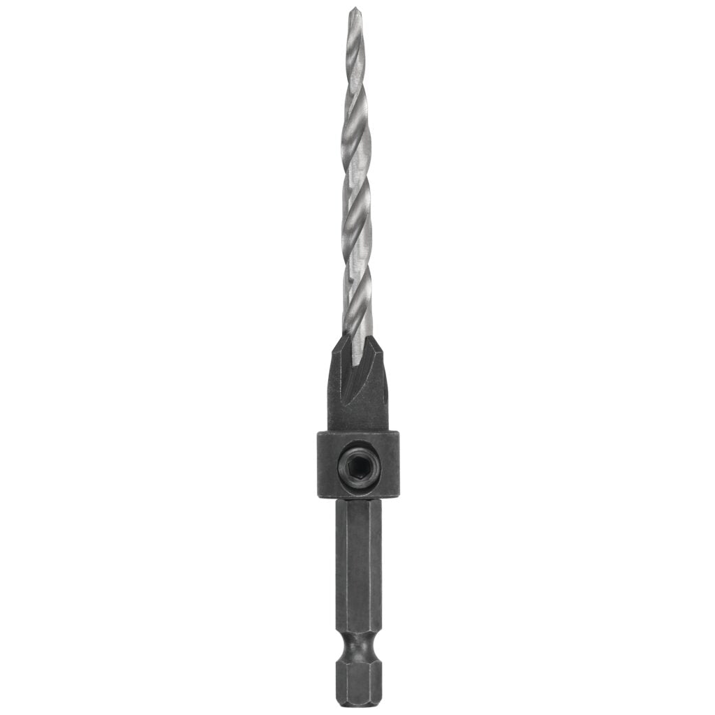 DeWALT DW2539 Drill Bit, 3/16 in Dia, 3-3/4 in OAL, Countersink, Spiral Flute, 2-Flute, 1/4 in Dia Shank