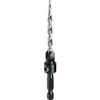 DeWALT DW2569 Drill Bit, 3/16 in Dia, 3-3/4 in OAL, Countersink, Spiral Flute, 4-Flute, 1/4 in Dia Shank