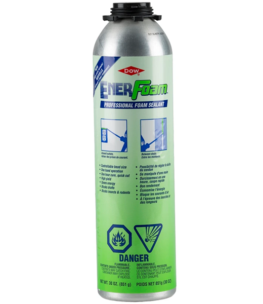 Dow ENERFOAM 342104 Foam Sealant, Foam, Off White, 30 oz
