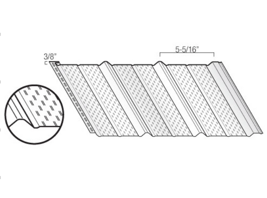 0605 VENT SOFFIT SP600 BLACK L