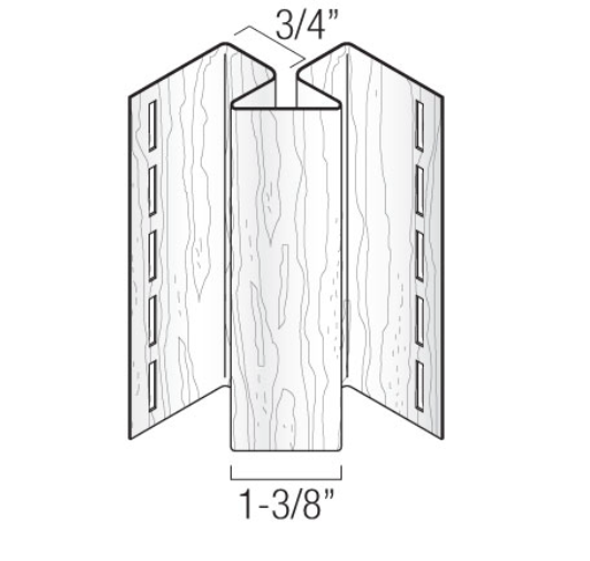 VINYL I/S CORNER 10' WHITE