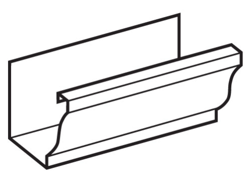 2302 ALUM 5" GUTTER 10' SPECIA