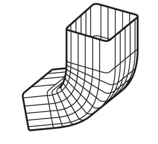 2520 ALUM ELBOW 3X3 SQ SPECIAL