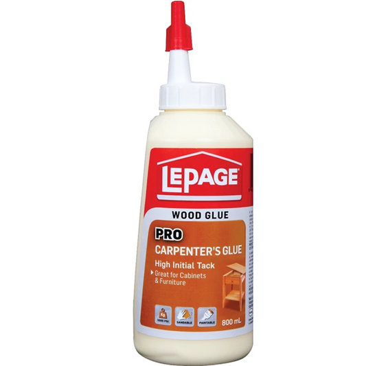 LePage 530539 Carpenter's Glue, Translucent Pale Yellow, 150 mL Bottle