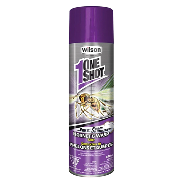 Wilson OneShot 7316510 Wasp and Hornet Killer, Foam, Spray Application, 450 g