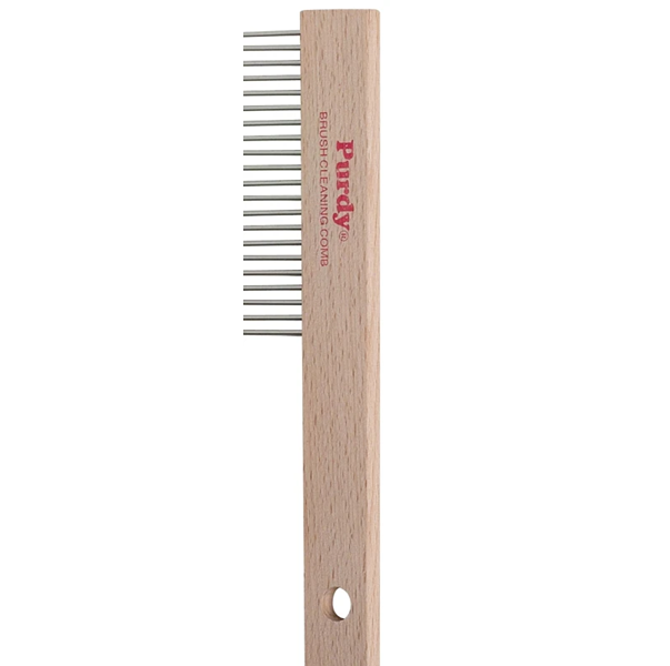 Purdy 144068010 Brush Comb, Wood Handle, Secure Handle