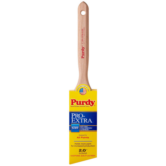 Purdy Pro-Extra Glide 144152720 Trim Brush, Nylon/Polyester Bristle, Fluted Handle