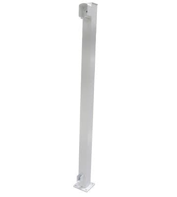 Regal REP-0W End Post, 42 in H, 2-1/4 in W, Aluminum, White