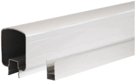 Regal TBR-8-0W Top and Bottom Rail, 93 in H, Aluminum, White