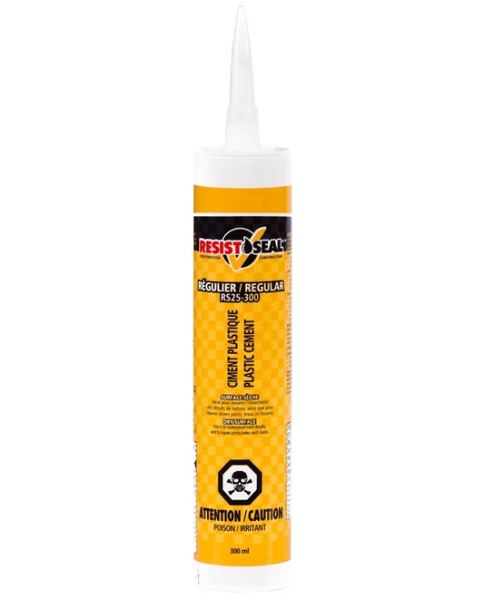 Resistoseal 53003 Regular Plastic Cement, Black, Liquid, 10 oz