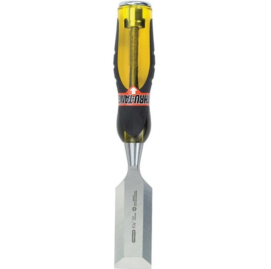 Stanley 16-979 Chisel, 1-1/4 in Tip, 9 in OAL, Chrome Carbon Alloy Steel Blade, Ergonomic Handle