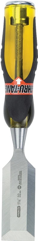 Stanley 16-979 Chisel, 1-1/4 in Tip, 9 in OAL, Chrome Carbon Alloy Steel Blade, Ergonomic Handle