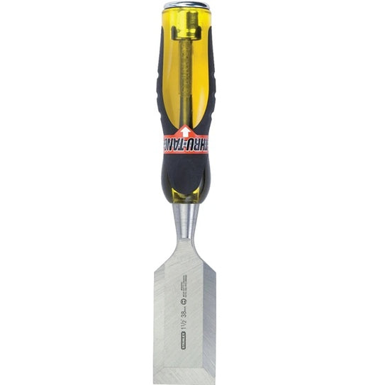 Stanley 16-980 Chisel, 1-1/2 in Tip, 9 in OAL, Carbon Steel Blade, Ergonomic Handle