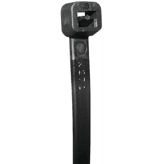 Tradeselect CTS75WP20 Cable Tie, 1.77 in Max Bundle Dia, Nylon, Black