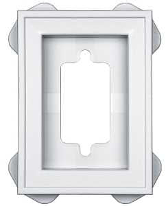 WHITE MOUNTING BLOCK FOR RECEPTACLE