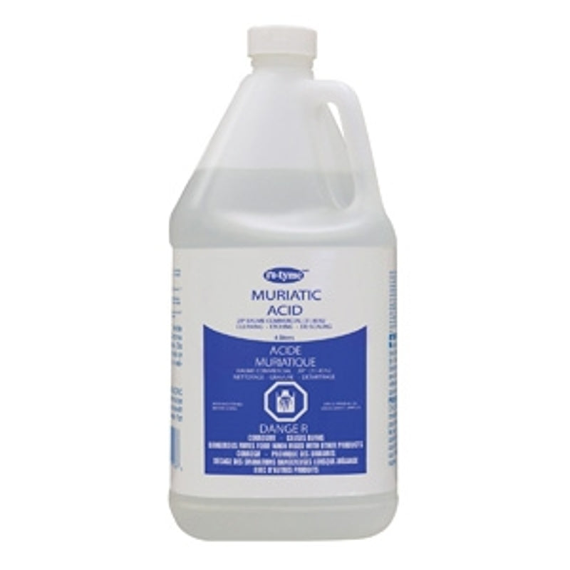 Ro-tyme 77615 Muriatic Acid, 4 L Bottle, Liquid, Pungent, Straw Yellow