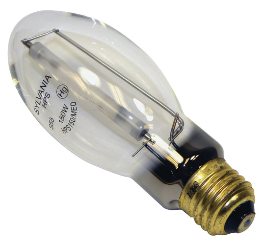 Sylvania 67436 Sodium HID Light Bulb, 150 W, E17 Lamp, Medium Lamp Base, 15800 Lumens, 2100 K Color Temp