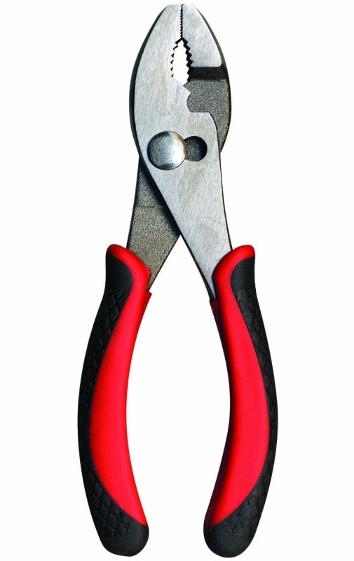 Task T25351 Slip Joint Plier, 6 in OAL, Soft Touch Grip Handle