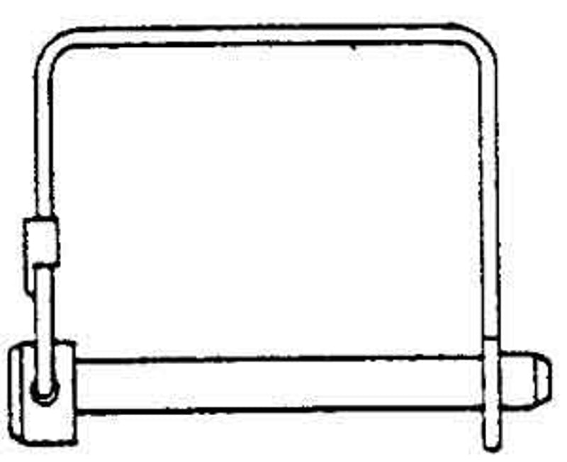 Dynaline B66465 Quick Pin, 5/16 in Dia Pin, 2-3/4 in L, 2-1/2 in L Usable, 5 Grade, Steel, Zinc