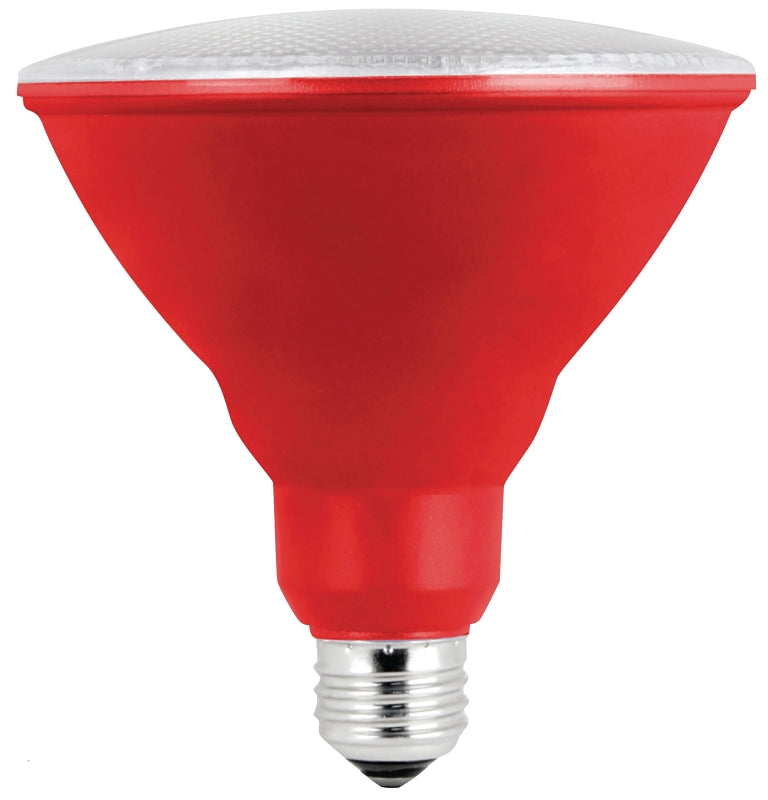 Feit Electric PAR38/R/10KLED/BX LED Bulb, Flood/Spotlight, PAR38 Lamp, E26 Lamp Base, Red Light