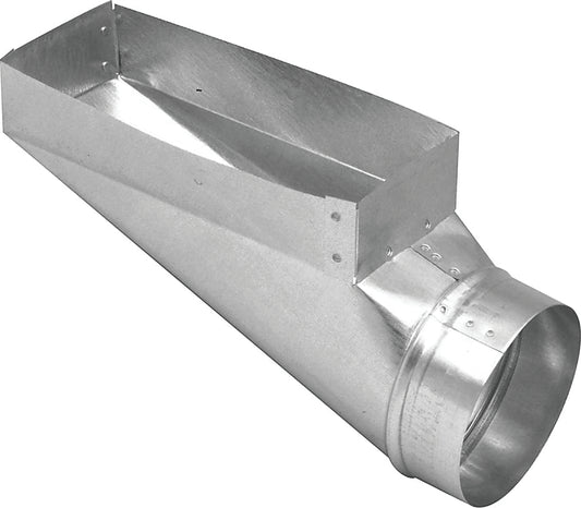 Imperial GV0667 Wall Register Boot, 4 in L, 10 in W, 6 in H, Galvanized