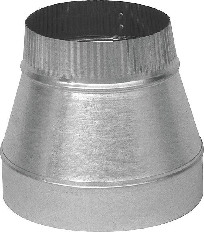 Imperial GV0812 Short Duct Reducer, 30 Gauge, Galvanized Steel