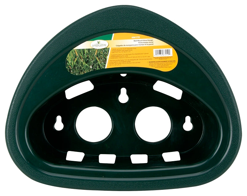 Landscapers Select PP Hanger Garden Hose, 5/8 in x 40 ft Hose, Polypropylene, Dark Green, Wall Mount Mounting