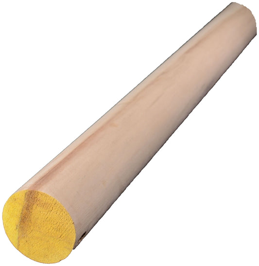 ALEXANDRIA Moulding 02502-R0036C1 Dowel, 2 in Dia, 36 in L, Hardwood, Yellow