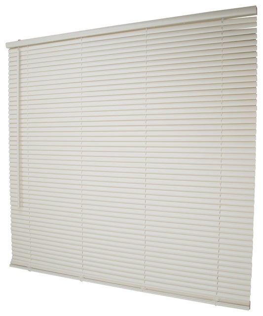 Simple Spaces PVCMB-13AA Blind, 64 in L, 43 in W, Vinyl, Alabaster