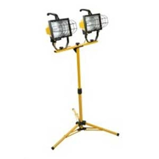 Designers Edge L-13 Work Light, 120 V, 1000 W, 2-Lamp, Halogen Lamp, 16,000 Lumens, Yellow