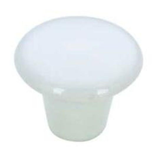 Richelieu BP338530 Cabinet Knob, 1-1/32 in Projection, Ceramic