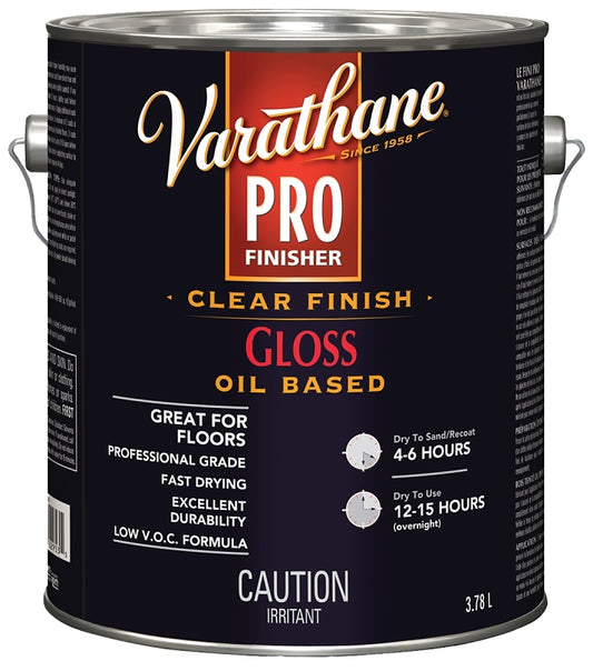 Varathane 271385 Finish, Gloss, Liquid, Clear, 3.78 L