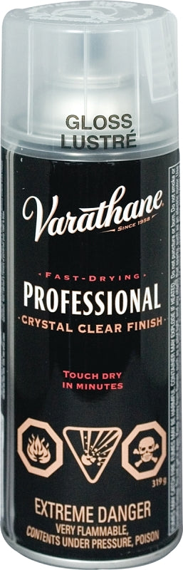 Varathane Y90081 Finish, Gloss, Clear, Liquid, 340 g, Aerosol Can