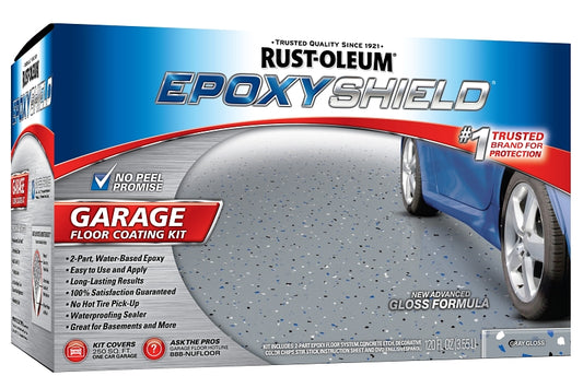 Rust-Oleum N233005 Epoxy Coating Kit, Gloss, Gray, 3.55 L, Can