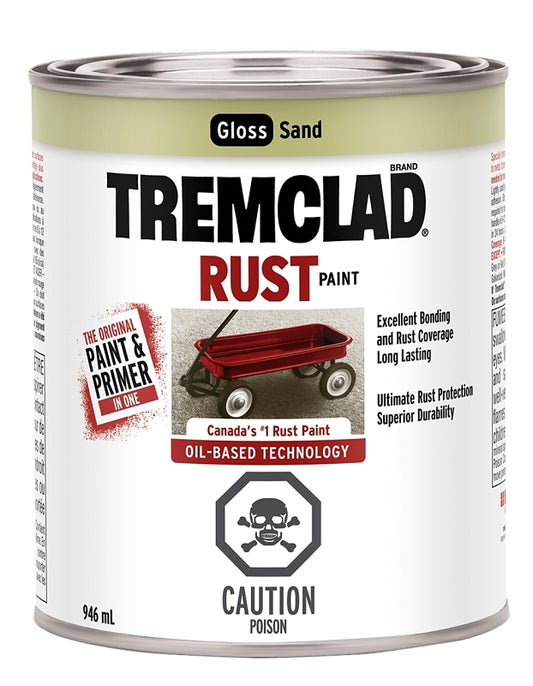Tremclad 254903 Rust Preventative Paint, Oil, Sand, 946 mL, Can