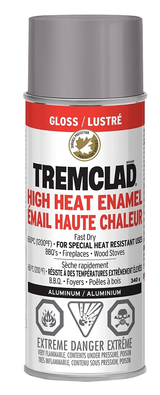 RUST-OLEUM TREMCLAD 29301522 Enamel Paint, Aluminum, 340 g Aerosol Can
