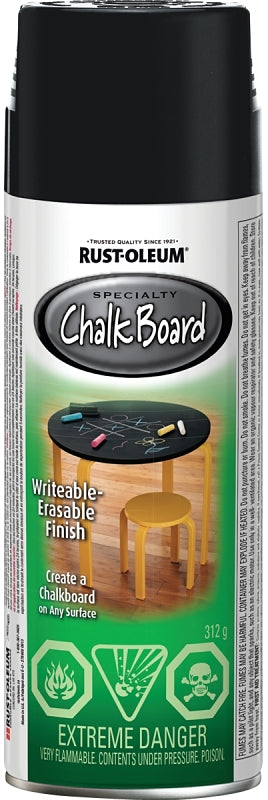 Specialty N1913830 Chalk Spray Paint, Flat/Matte, Black, 312 g, Can