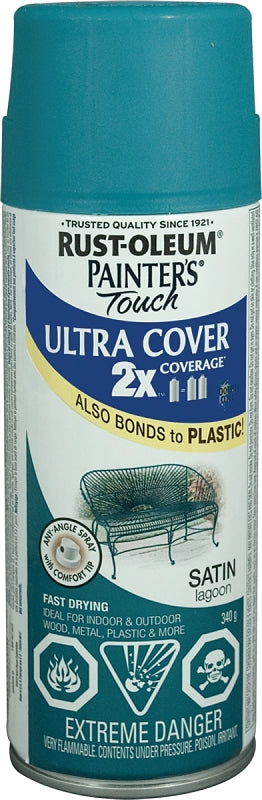 Rust-Oleum 268416 Spray Paint, Satin, Lagoon, 340 g, Can