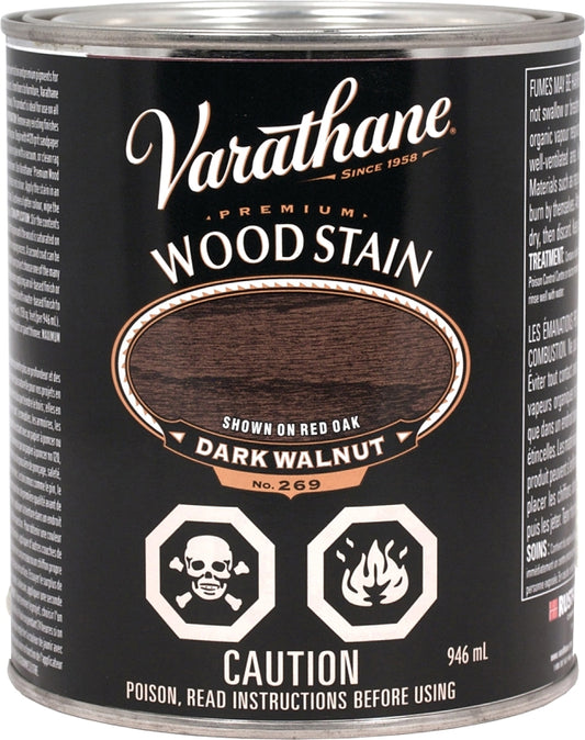 Varathane Y215328H Stain, Dark Walnut, Liquid, 946 mL