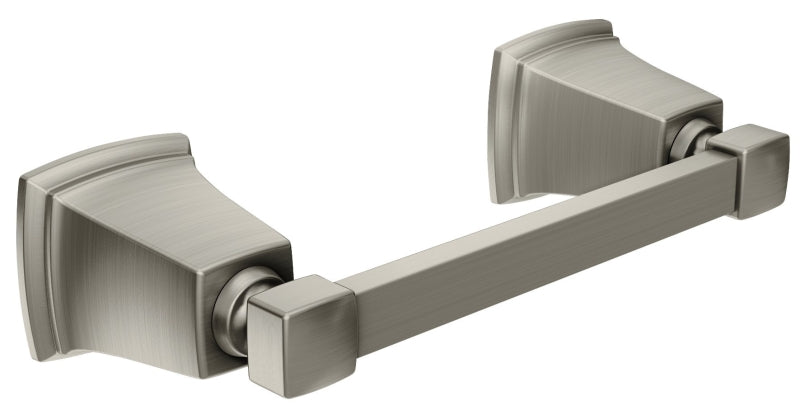 Moen Boardwalk Series Y3208BN Pivoting Toilet Paper Holder, Stainless Steel/Zinc, Brushed Nickel, Surface Mounting