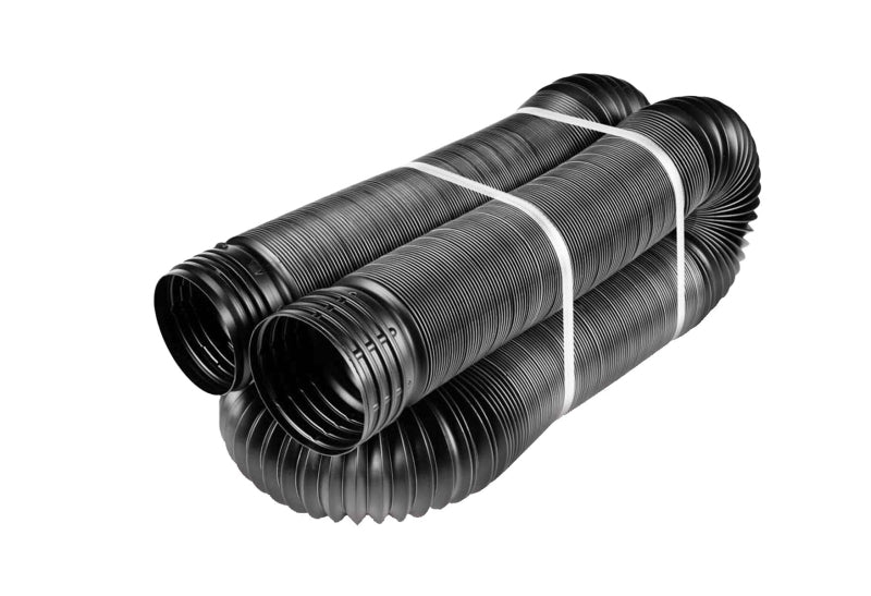 Euramax 50111 Drain Pipe Tubing, Polypropylene, Black, 25 ft L