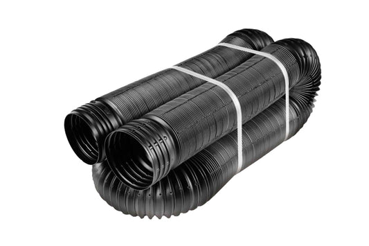 Euramax 50311 Drain Pipe Tubing, 4 in, 25 ft L