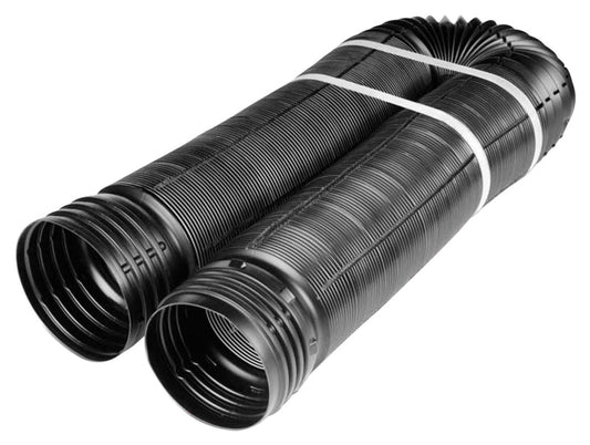 Euramax 50911 Drain Pipe Tubing, 4 in, 12 ft L