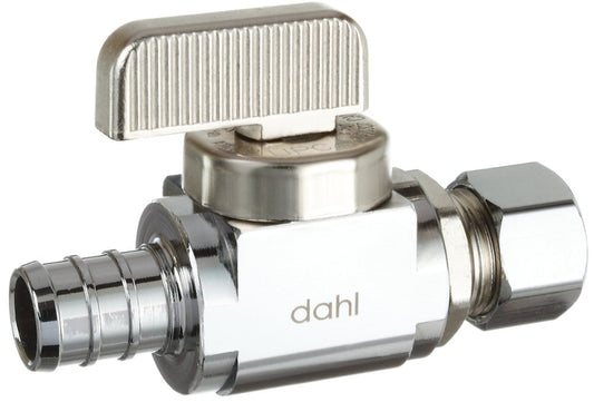 Dahl 511-PX3-31-BAG Ball Valve, 1/2 x 3/8 in Connection, Crimp x Compression, 250 psi Pressure, Manual Actuator