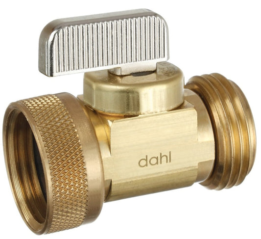 Dahl 521-04-04F-BAG Hose and Boiler Drain Valve, 1/2 in Connection, Male Hose x Female Swivel Hose, 250 psi Pressure